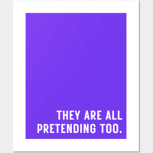 Purple Pretending Posters and Art